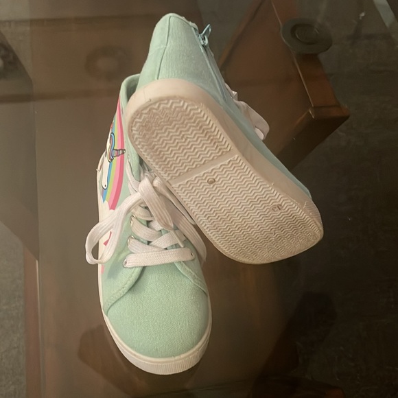 Fabkids Unicorn Little Girl Hightop Sneakers Size 13c - Picture 4 of 4